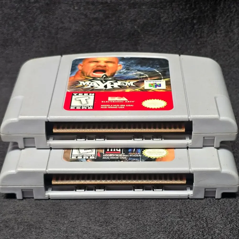 WCW NWO Revenge & Mayhem Nintendo Game N64 Gaming Cartridge Video Games